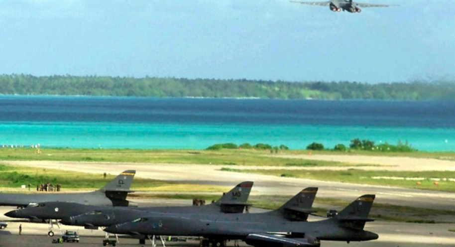 The Diego Garcia military base on the Chagos remote Chagos Islands